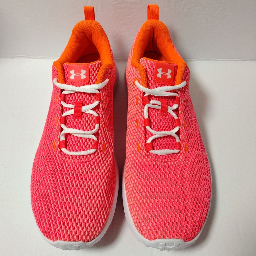 Under Armour Women's Coral Orange Athletic Sneakers - Picture 5 of 8